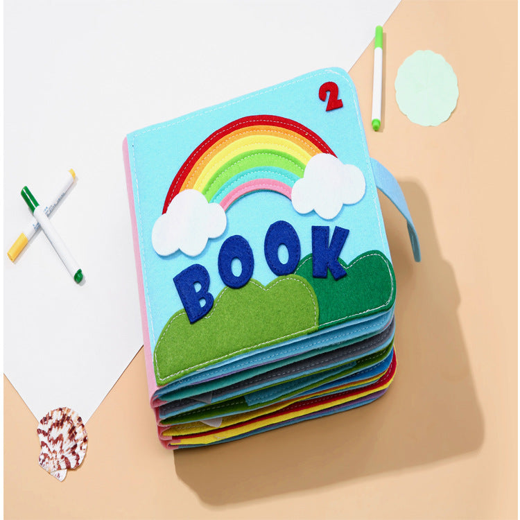 Children's Baby Cloth Book Part 2 Cloth Book Rainbow Cloth Book