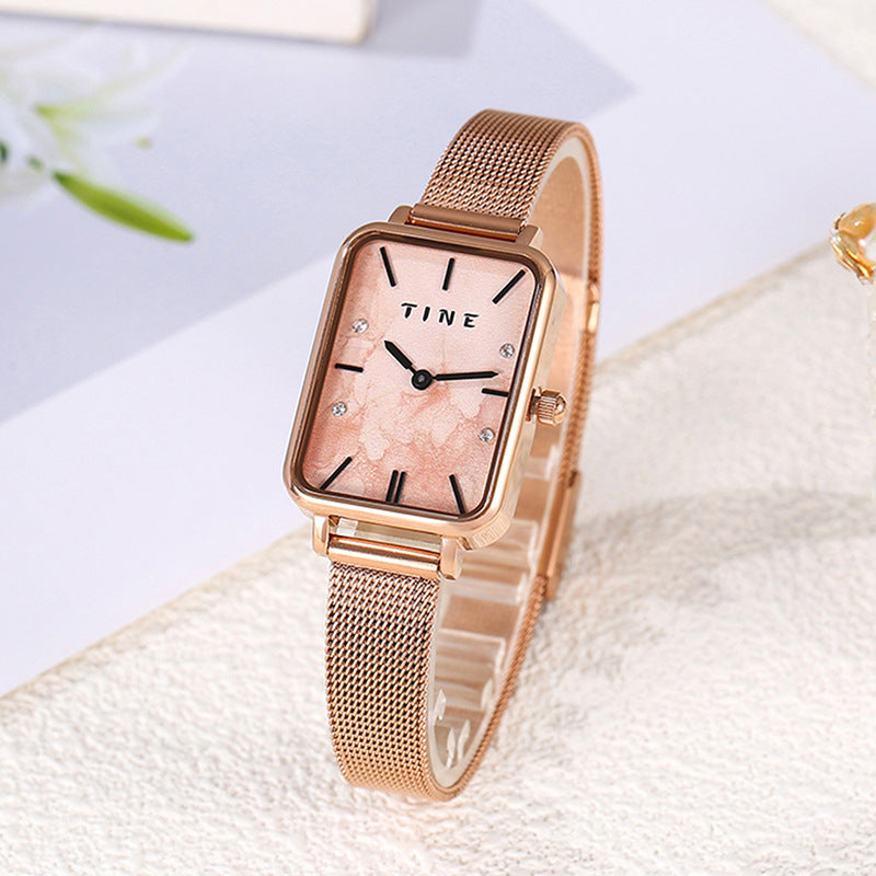 High-Grade Square Ins Style Belt Watch