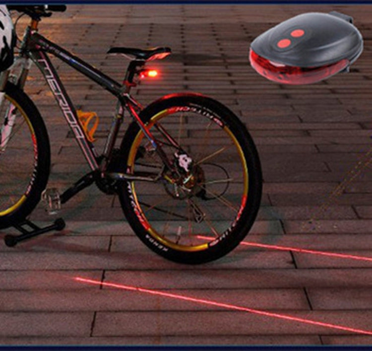 5LED+2 Bicycle Tail Light Laser